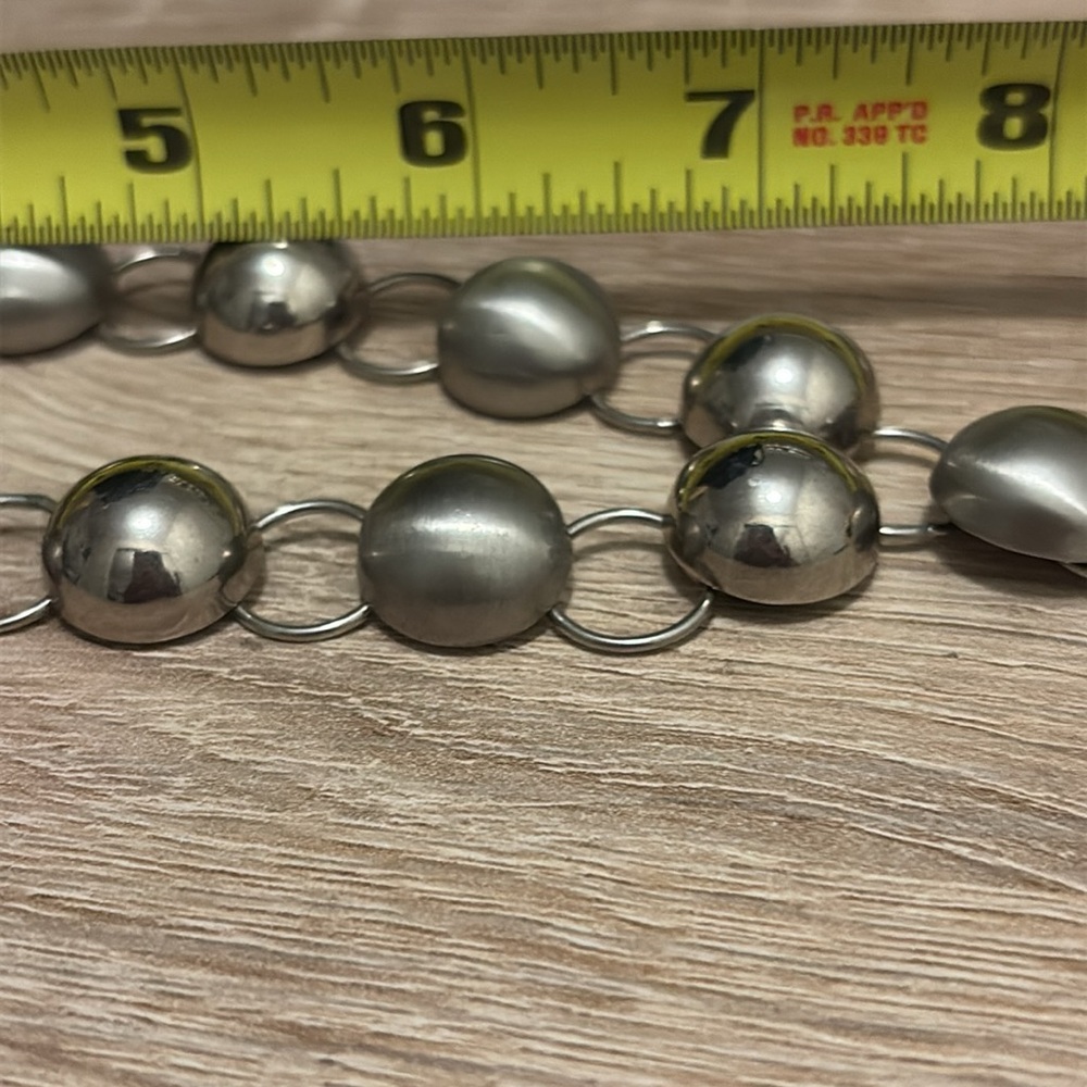 V marking ?Vendome?silver and brass tone  Y dome necklace - Picture 4 of 5